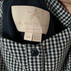 Gal Meets Glam Blue Gingham Check
